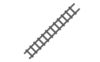 Train track way logo icon vector template logo v25