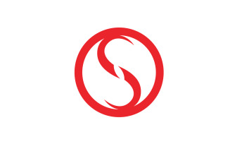 Business letter s initial logo v8