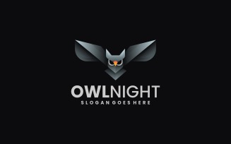 Owl Night Gradient Colorful Logo 1
