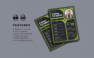 Resume and CV Flyer Template 7