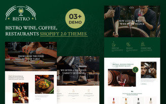 Bistro Restaurant and Drink Shopify 2.0 Responsive Theme