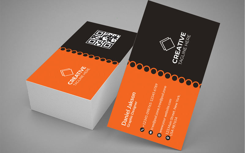 Standard Business Cards Template Corporate Identity