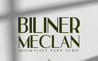 Biliner Meclan - Minimalist Sans