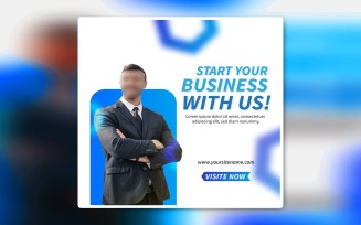 Business Social Media Promotional Eps Ads Banner Template