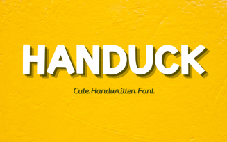 Handuck - Cute Handwritten Font