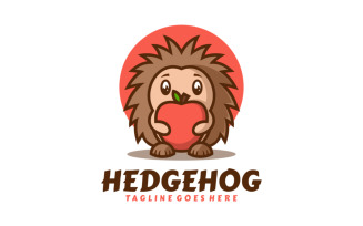 Hedgehog Mascot Cartoon Logo