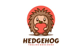 Hedgehog Mascot Cartoon Logo