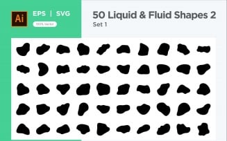 Liquid and fluid shape 2-50-1