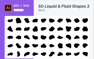 Liquid and fluid shape 2-50-2