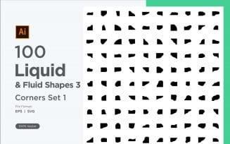 Liquid and fluid shape 3-100-1