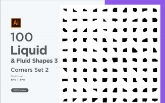 Liquid and fluid shape 3-100-2