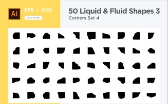 Liquid and fluid shape 3-50-4