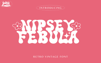 Nipsey Febula - Retro Vintage Font