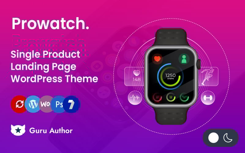 Prowatch - Single Product Landing Page Elementor WordPress Responsive Theme WordPress Theme