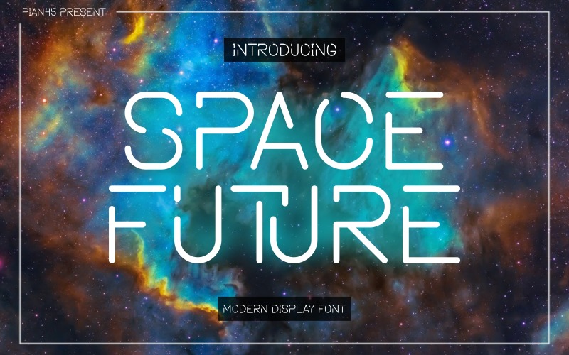 Space Future - Modern Futuristic Display Font