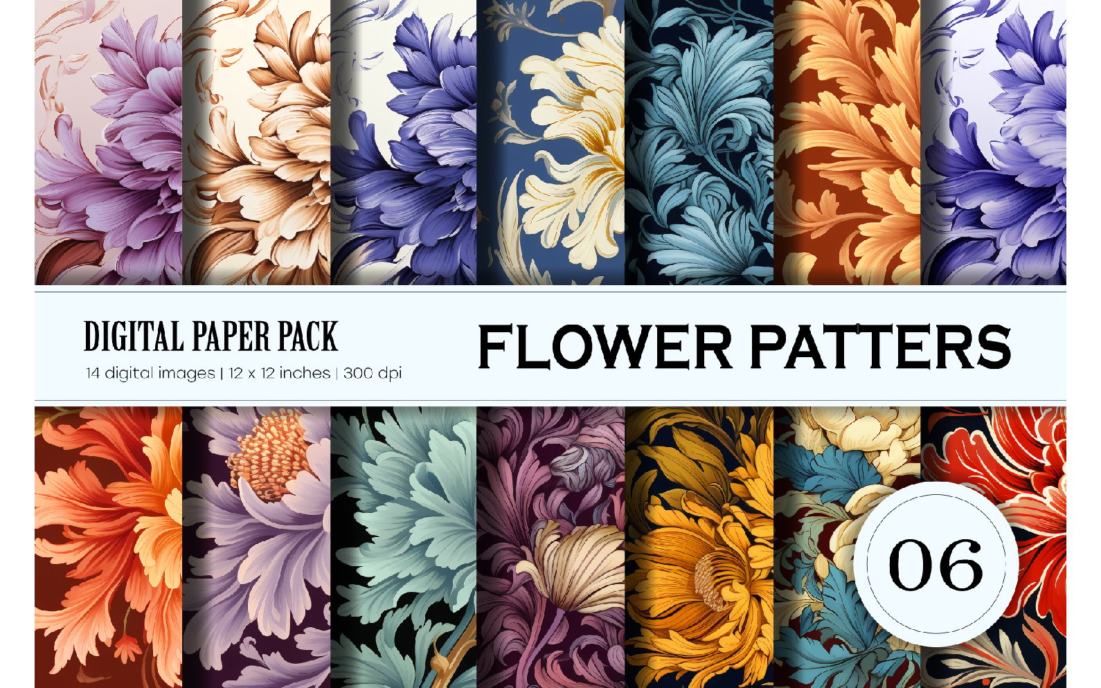 Kit Graphique #346833 Floral Patterns Divers Modles Web - Logo template Preview