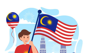 16 Happy Malaysia Day Illustration