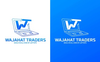 Laptop WT Logo Design - Brand Identity