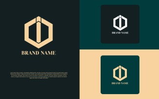 Polygon I Letter Logo Design - Brand Identity