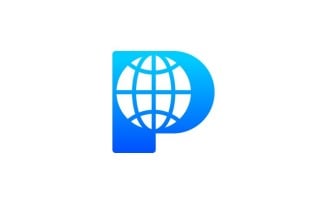 Professional Letter P Globe Logo