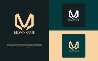 Professional M Letter Logo Design - Brand Identity