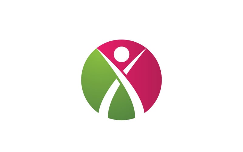 Health people human character success team group community logo v29 Logo Template
