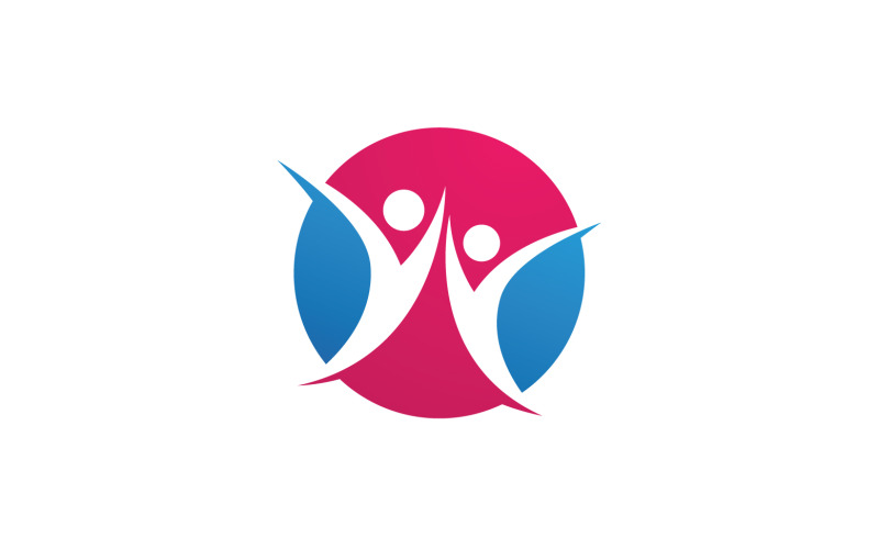Health people human character success team group community logo v32 Logo Template