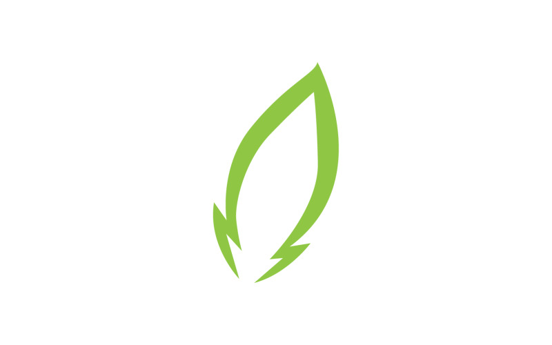Leaf green ecology nature fresh logo vector v29 Logo Template