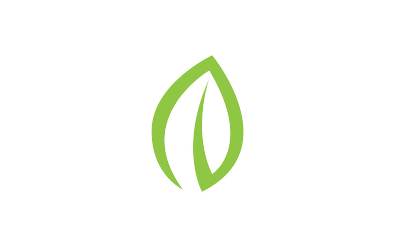 Leaf green ecology nature fresh logo vector v30 Logo Template