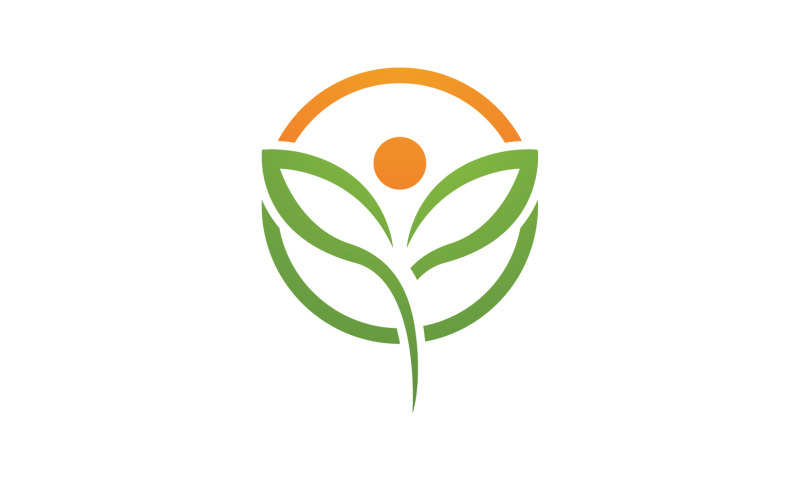 Leaf green ecology nature fresh logo vector v38 Logo Template