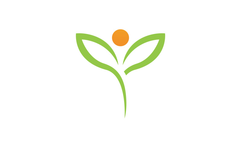 Leaf green ecology nature fresh logo vector v6 Logo Template