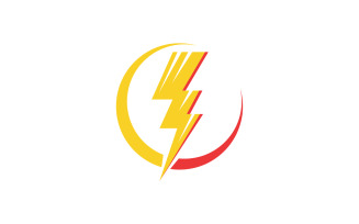 Thunderbolt logo flash lightning logo v11