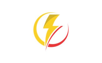 Thunderbolt logo flash lightning logo v12