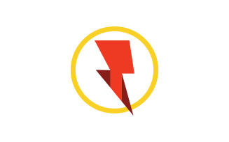 Thunderbolt logo flash lightning logo v13