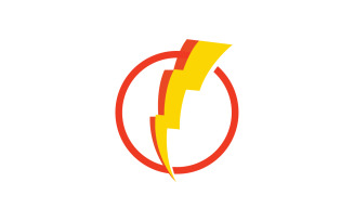 Thunderbolt logo flash lightning logo v15