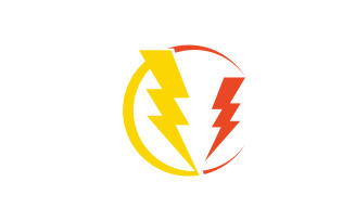 Thunderbolt logo flash lightning logo v16