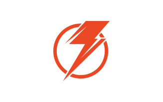 Thunderbolt logo flash lightning logo v18