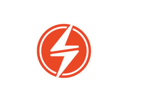 Thunderbolt logo flash lightning logo v19