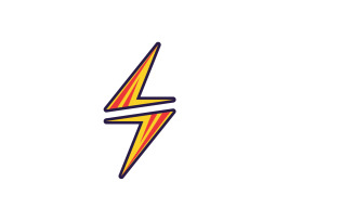 Thunderbolt logo flash lightning logo v1