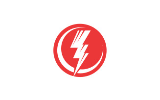 Thunderbolt logo flash lightning logo v20