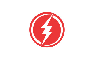 Thunderbolt logo flash lightning logo v23