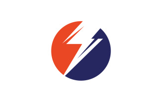 Thunderbolt logo flash lightning logo v27