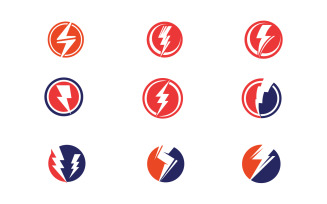Thunderbolt logo flash lightning logo v30