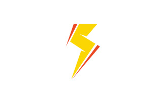 Thunderbolt logo flash lightning logo v8