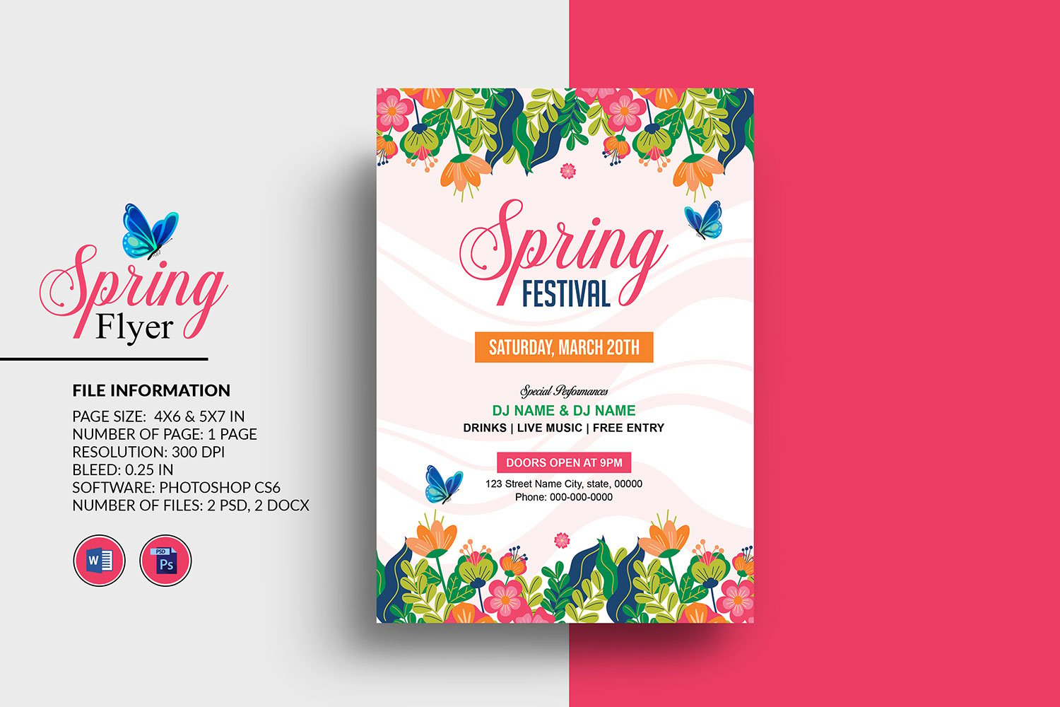 Template #347015 Party Spring Webdesign Template - Logo template Preview