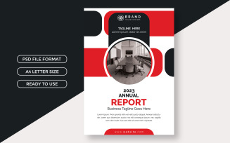 Business Annual Report Flyer Cover Template Psd