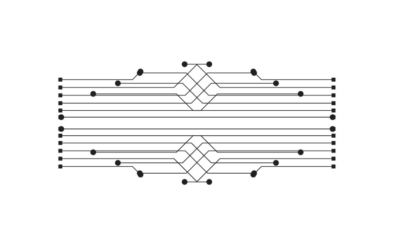 Circuit line board logo v15 Logo Template