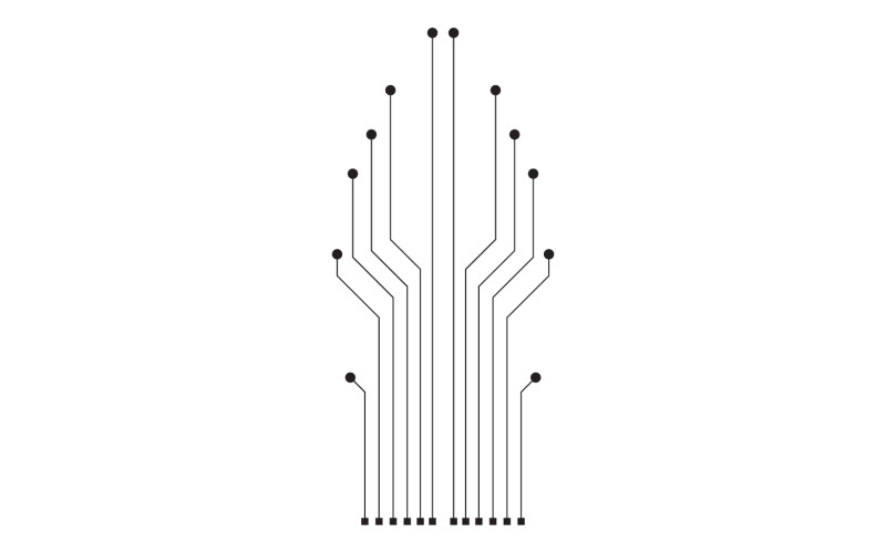 Circuit line board logo v8 Logo Template