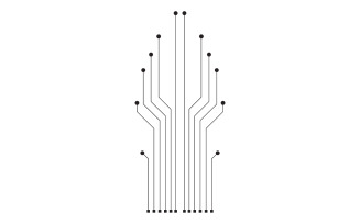 Circuit line board logo v8