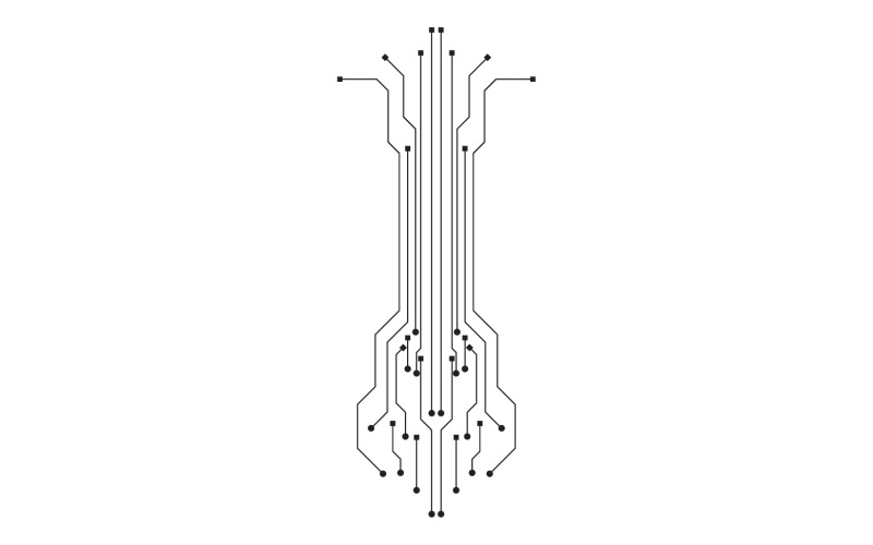 Circuit line board logo v9 Logo Template